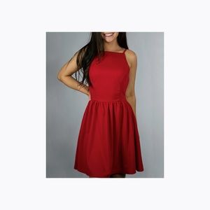Red Backless Dress